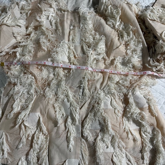 2022 spring purificacion garcia FRINGED BALLOON SLEEVE Jacket size XS - Picture 11 of 15